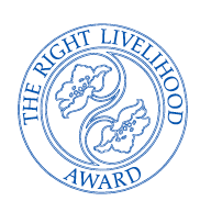 Alternativer-Nobelpreis-Logo in 30. Jubiläum des Right Livelihood Award: Kurs wechseln!
